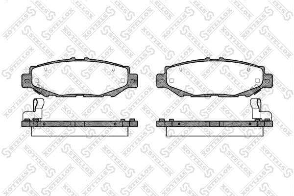 Brake Pad Set, disc brake (435 004-SX)
