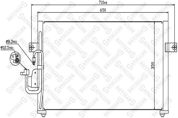 Condenser, air conditioning (10-45100-SX)