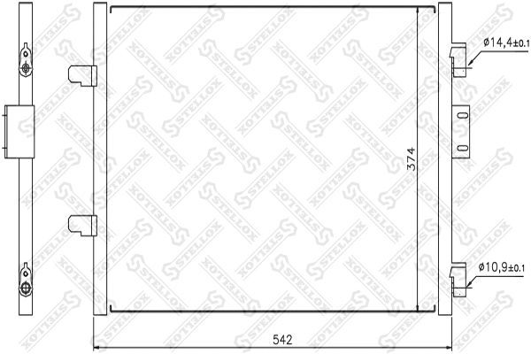 Condenser, air conditioning (10-45196-SX)