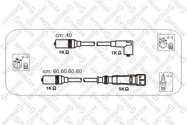 Ignition Cable Kit (10-38330-SX)