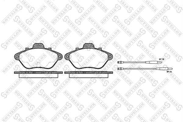 Brake Pad Set, disc brake (321 004B-SX)
