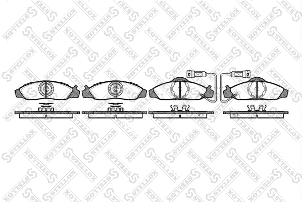 Brake Pad Set, disc brake (635 002-SX)