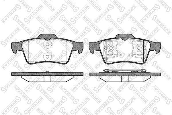 Brake Pad Set, disc brake (853 000B-SX)