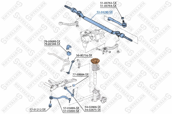 Centre Rod Assembly