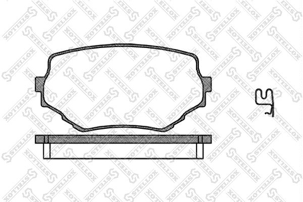 Brake Pad Set, disc brake (605 002L-SX)