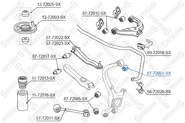 Mounting, control/trailing arm
