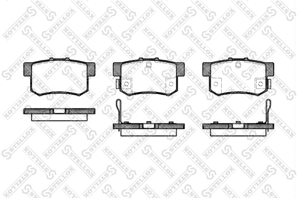 Brake Pad Set, disc brake (336 052-SX)