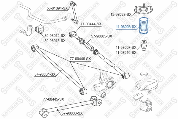 Protective Cap/Bellow, shock absorber