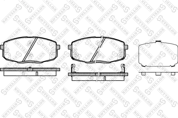 Brake Pad Set, disc brake (001 083B-SX)