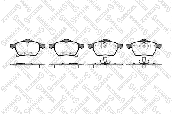 Brake Pad Set, disc brake (401 032-SX)