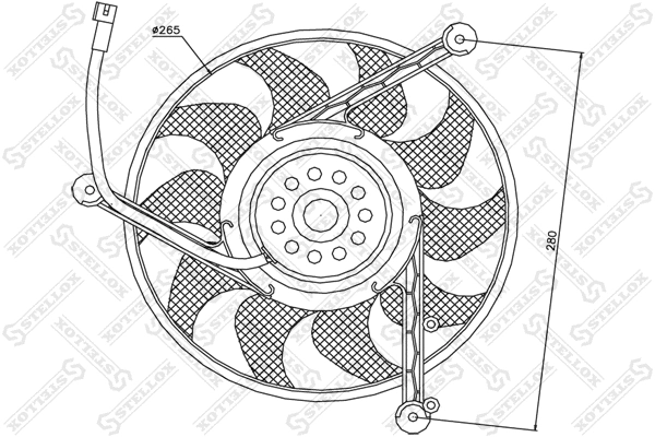 Fan, engine cooling (29-99008-SX)