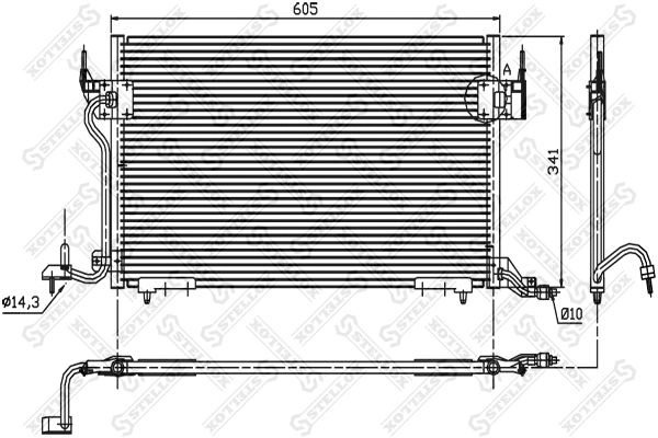 Condenser, air conditioning (10-45056-SX)