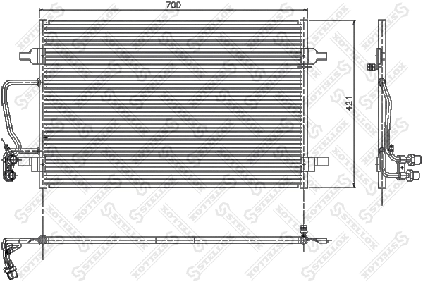 Condenser, air conditioning (10-45072-SX)
