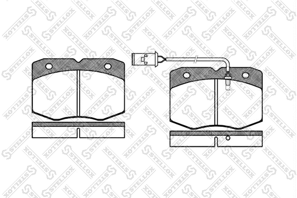 Brake Pad Set, disc brake (446 002-SX)