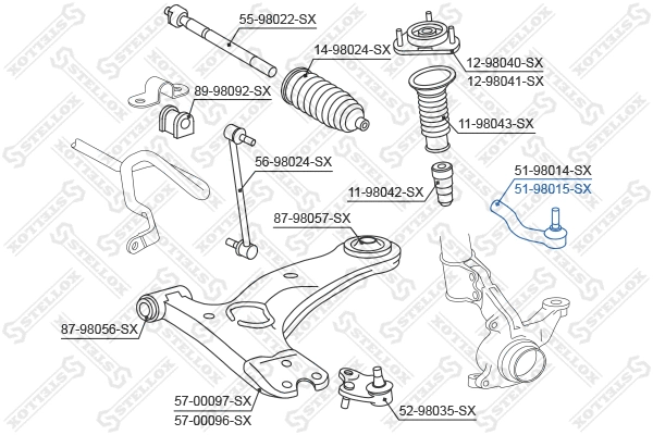 Tie Rod End (51-98015-SX)
