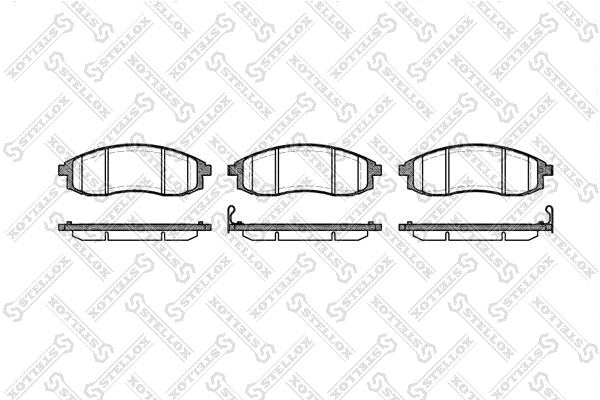 Brake Pad Set, disc brake (609 012-SX)