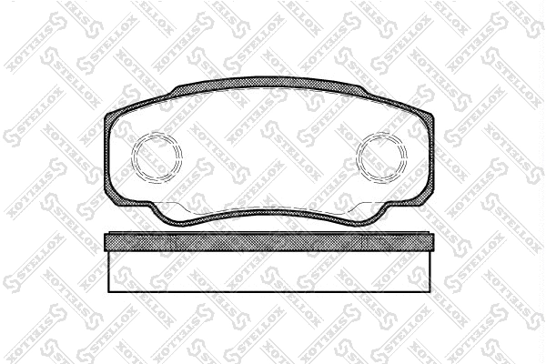 Brake Pad Set, disc brake (972 000L-SX)