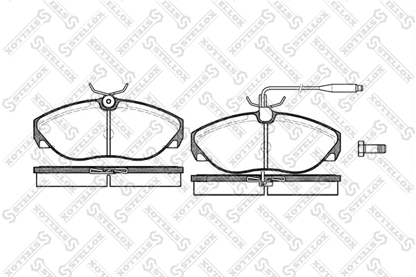 Brake Pad Set, disc brake (497 002B-SX)