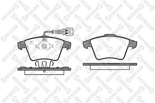 Brake Pad Set, disc brake (1056 022-SX)
