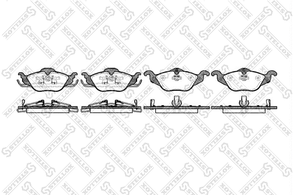 Brake Pad Set, disc brake (695 002B-SX)