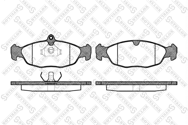 Brake Pad Set, disc brake (404 000-SX)