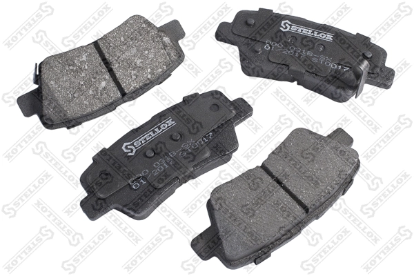 Brake Pad Set, disc brake (000 031B-SX)