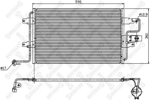 Condenser, air conditioning (10-45011-SX)