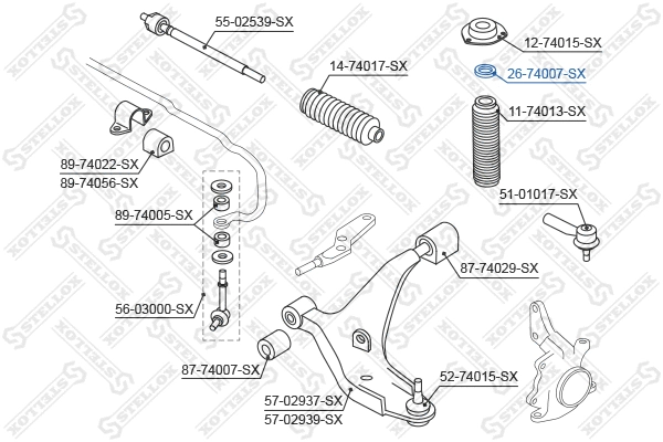 Rolling Bearing, suspension strut support mount