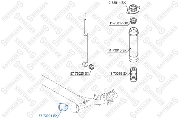 Mounting, control/trailing arm
