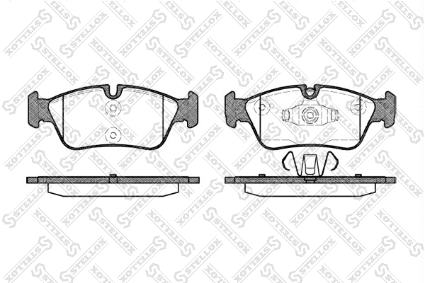 Brake Pad Set, disc brake (395 060-SX)