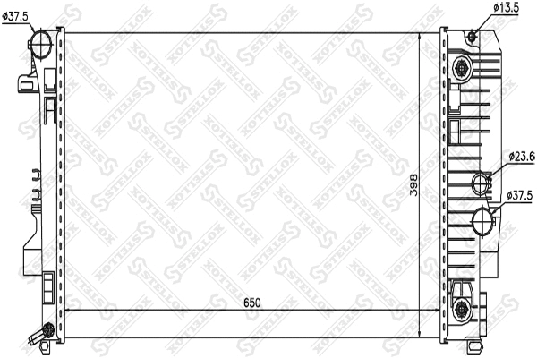 Radiator, engine cooling (10-26560-SX)