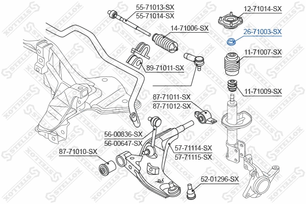 Rolling Bearing, suspension strut support mount