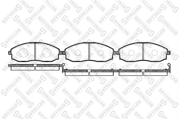 Brake Pad Set, disc brake (714 002-SX)