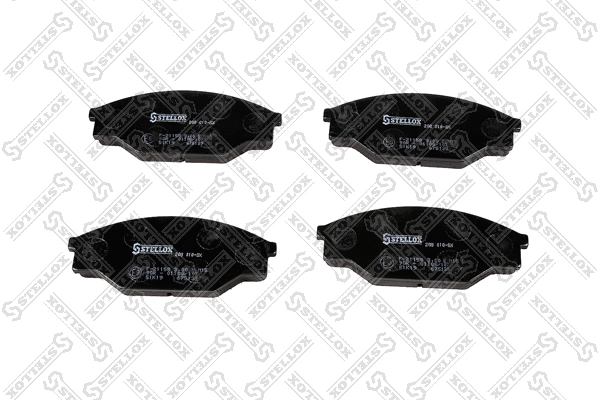 Brake Pad Set, disc brake (208 010-SX)