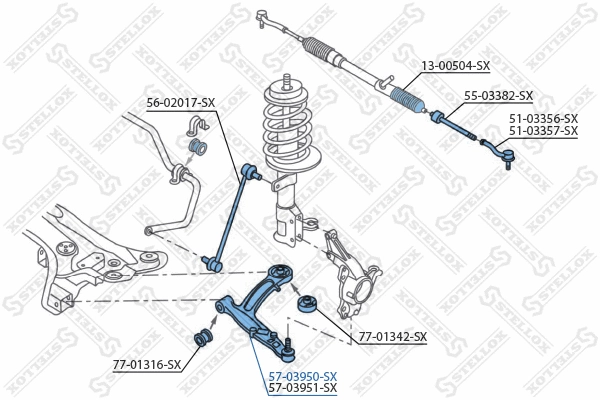Control/Trailing Arm, wheel suspension