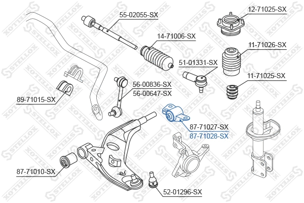 Mounting, control/trailing arm