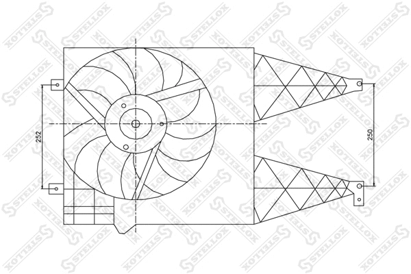 Fan, engine cooling (29-99011-SX)