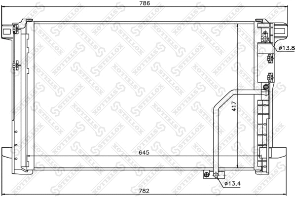 Condenser, air conditioning (10-45190-SX)