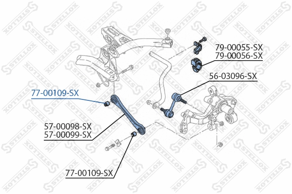 Mounting, control/trailing arm