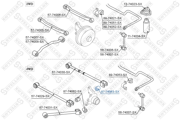 Mounting, control/trailing arm
