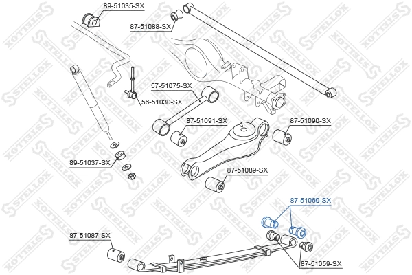 Mounting, control/trailing arm
