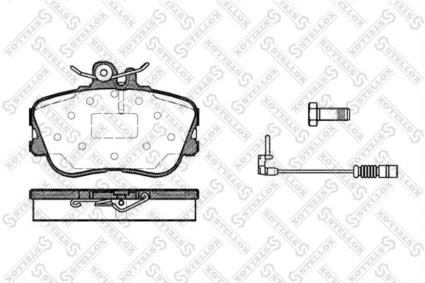 Brake Pad Set, disc brake (456 002B-SX)