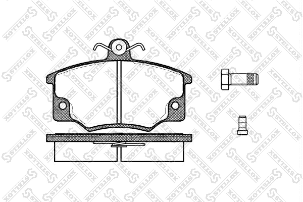 Brake Pad Set, disc brake (157 014-SX)