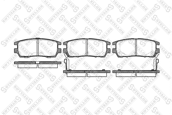 Brake Pad Set, disc brake (416 002B-SX)