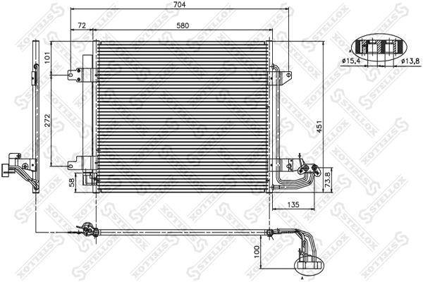 Condenser, air conditioning (10-45060-SX)