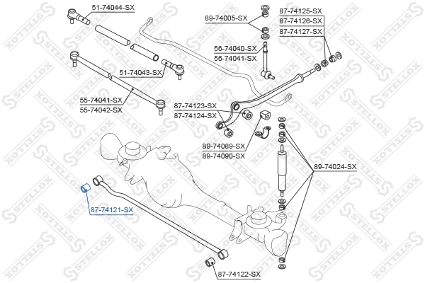 Mounting, control/trailing arm