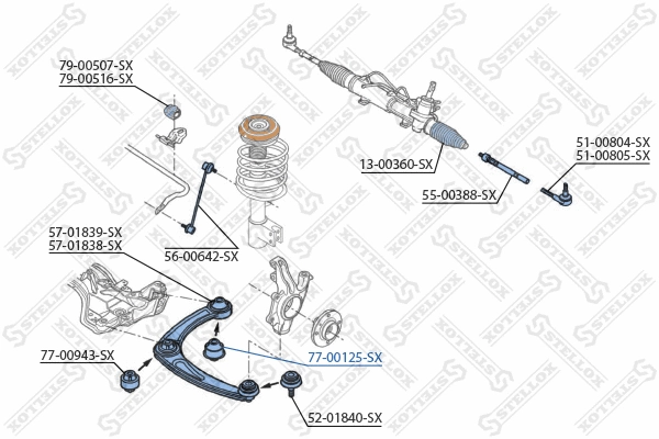 Mounting, control/trailing arm