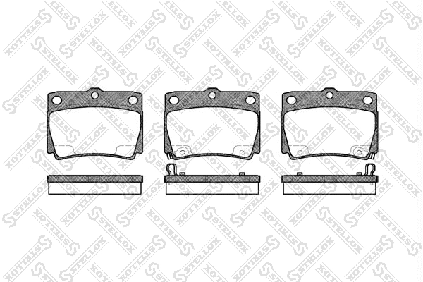 Brake Pad Set, disc brake (761 002B-SX)