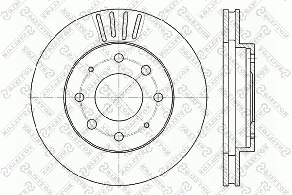 Brake Disc (6020-3025V-SX)