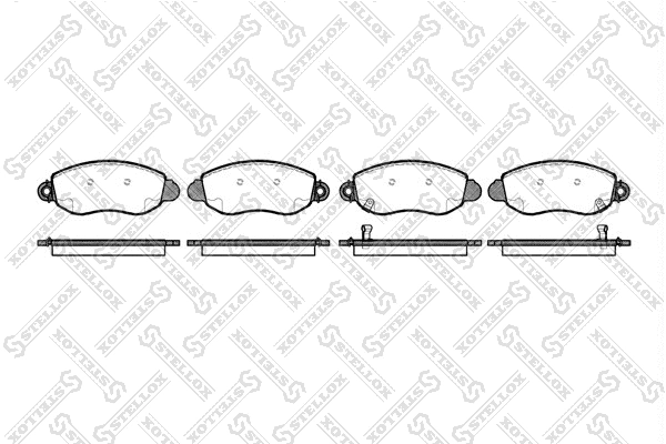 Brake Pad Set, disc brake (783 002L-SX)